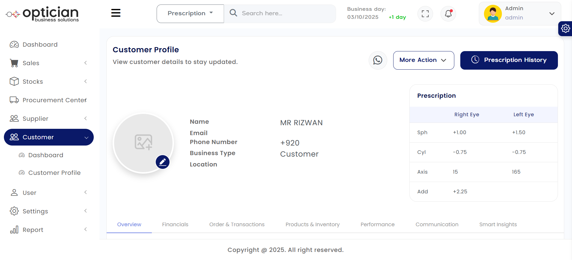 Patient Records Screenshot